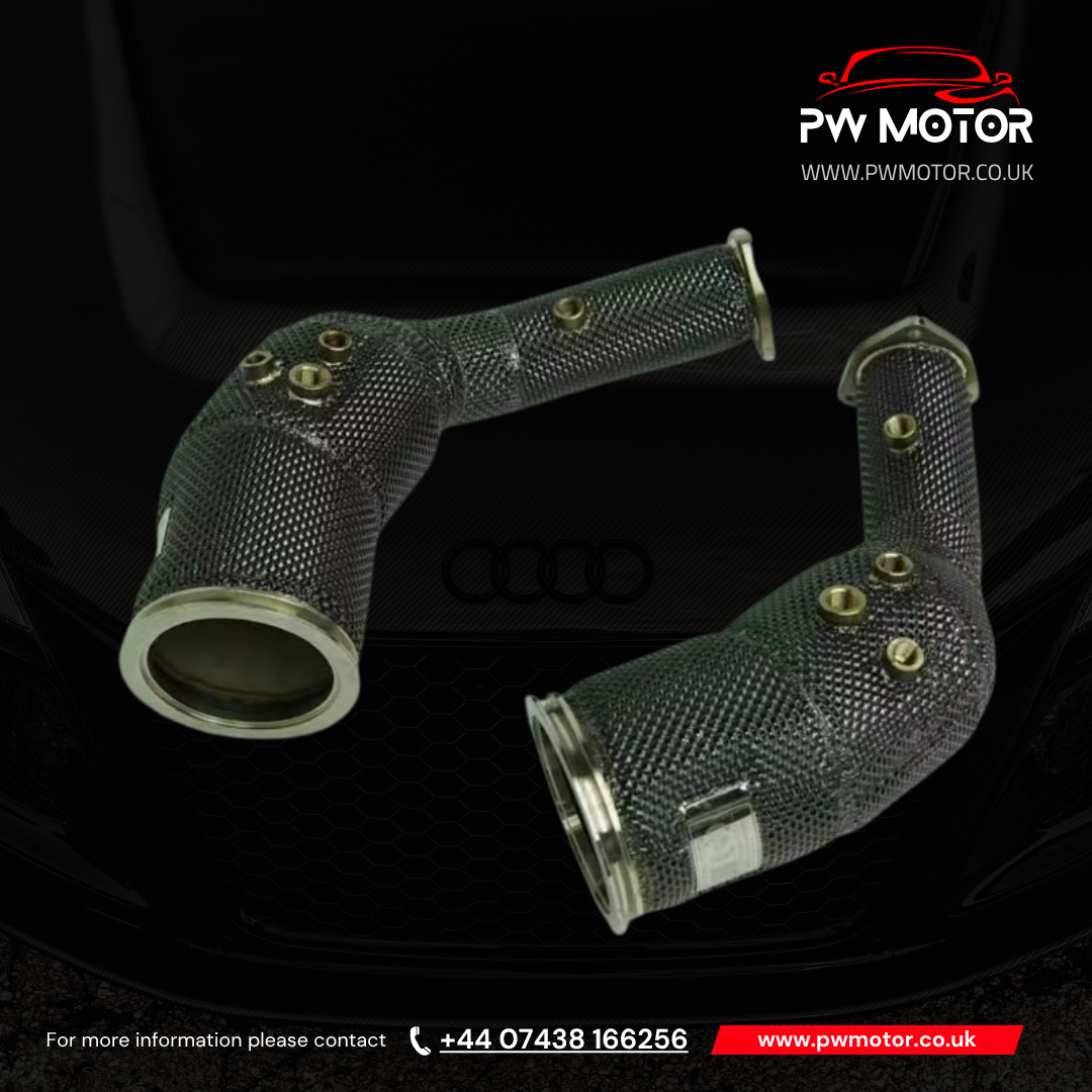 Audi RS6 / RS7 C8 4.0 TFSI Black Series Double Heat Shielded Downpipes | PW Motor