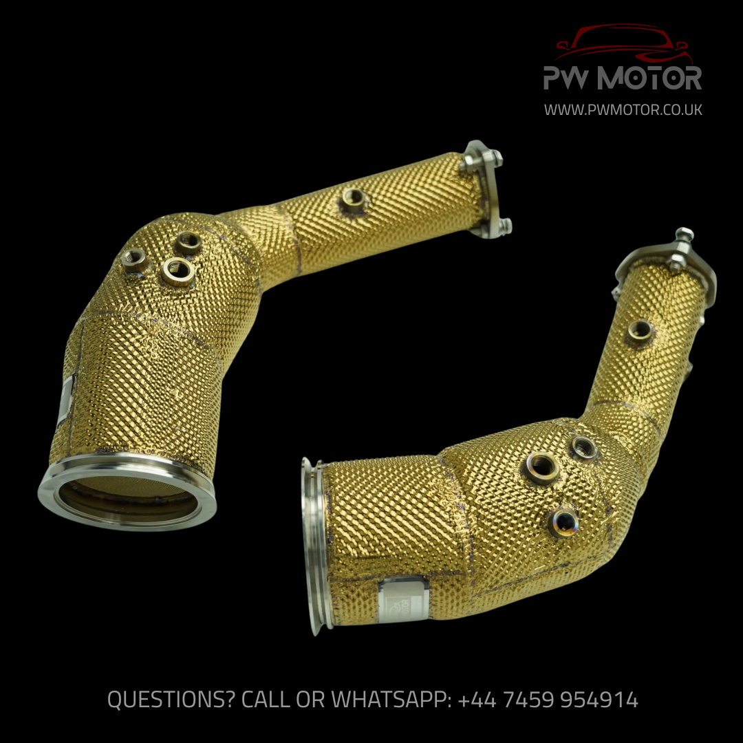 Audi RS6/7 C8 Heat Shielded Downpipes with OPF | PW Motor