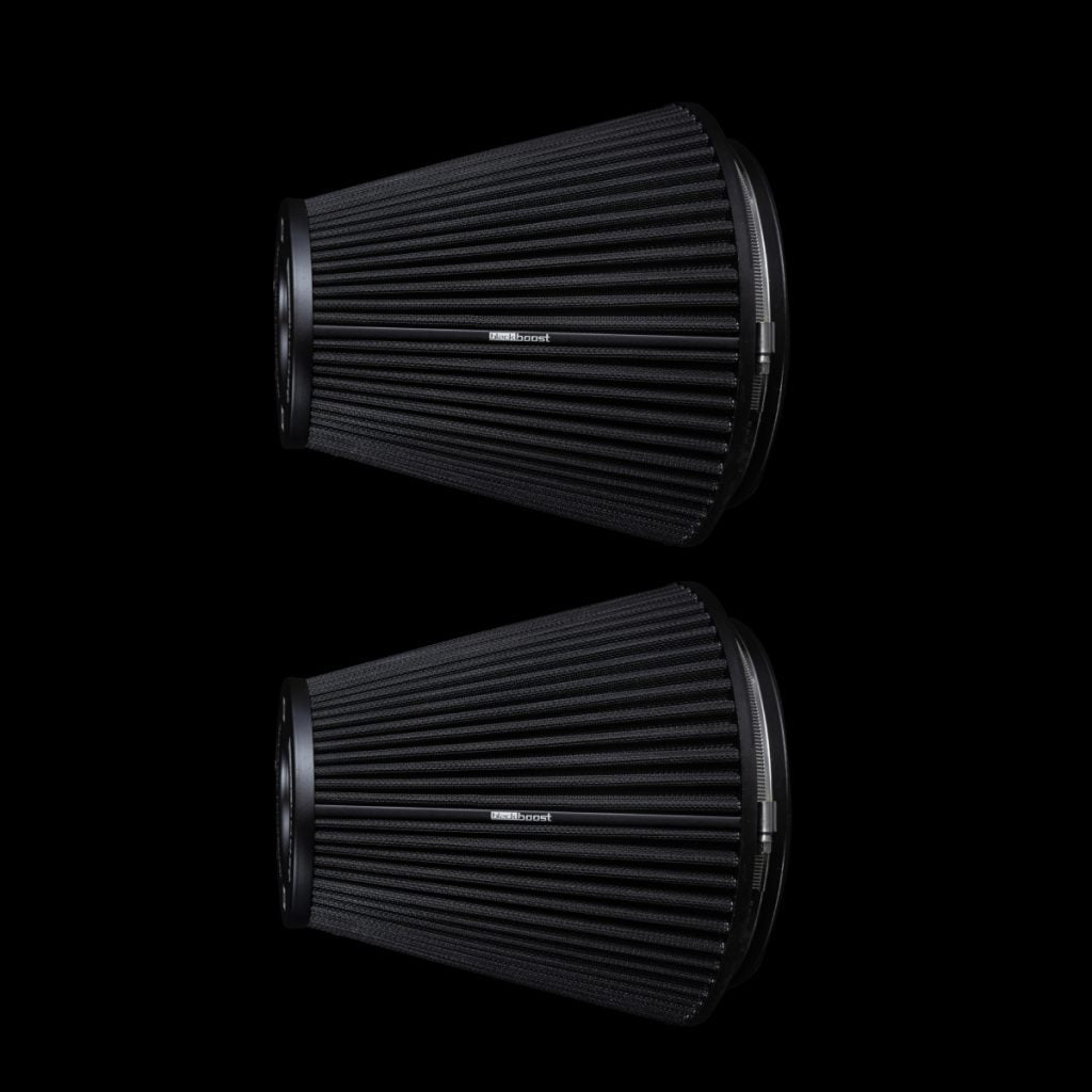Blackboost Conical Twin Flow Synthetic Dry Air filters 8 inch x 251mm SET OF 2