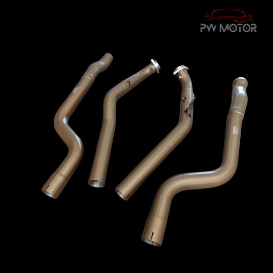 PW Motor Mercedes CLS63 M157 Downpipes with Ceramic Coating