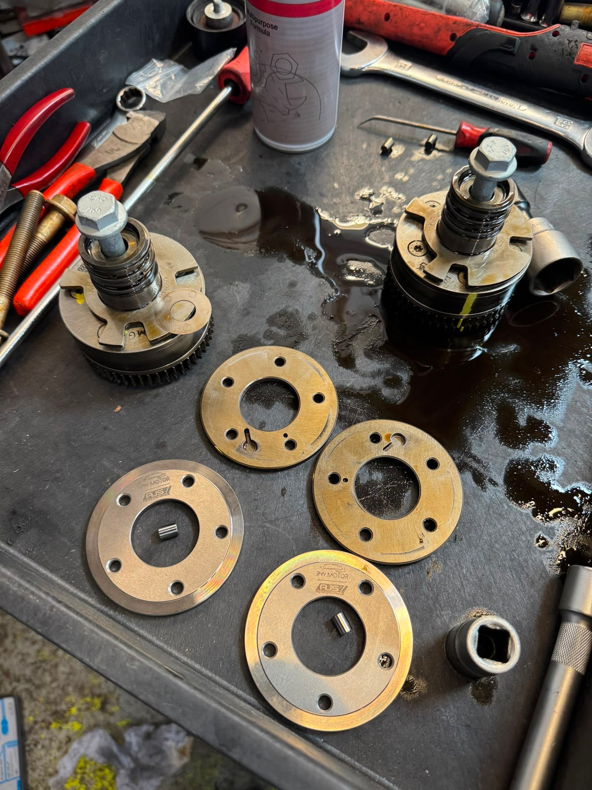 Mercedes-AMG M156 / M159 V8 Camshaft Positioner Plates & Pins | PW Motor