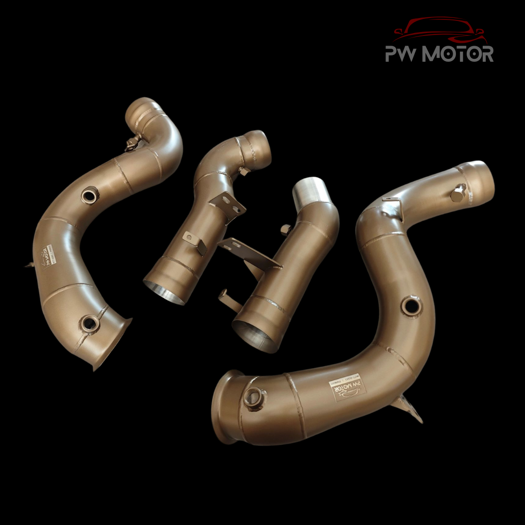 PW Motor Mercedes GLE63 M177 Downpipes with Ceramic Coating