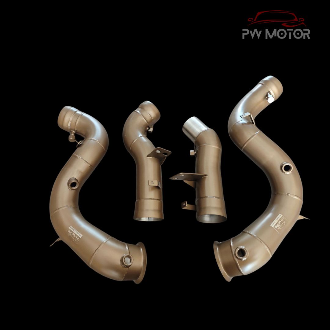 PW Motor Mercedes GLE63 M177 Downpipes with Ceramic Coating
