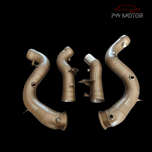 PW Motor Mercedes GLE63 M177 Downpipes with Ceramic Coating