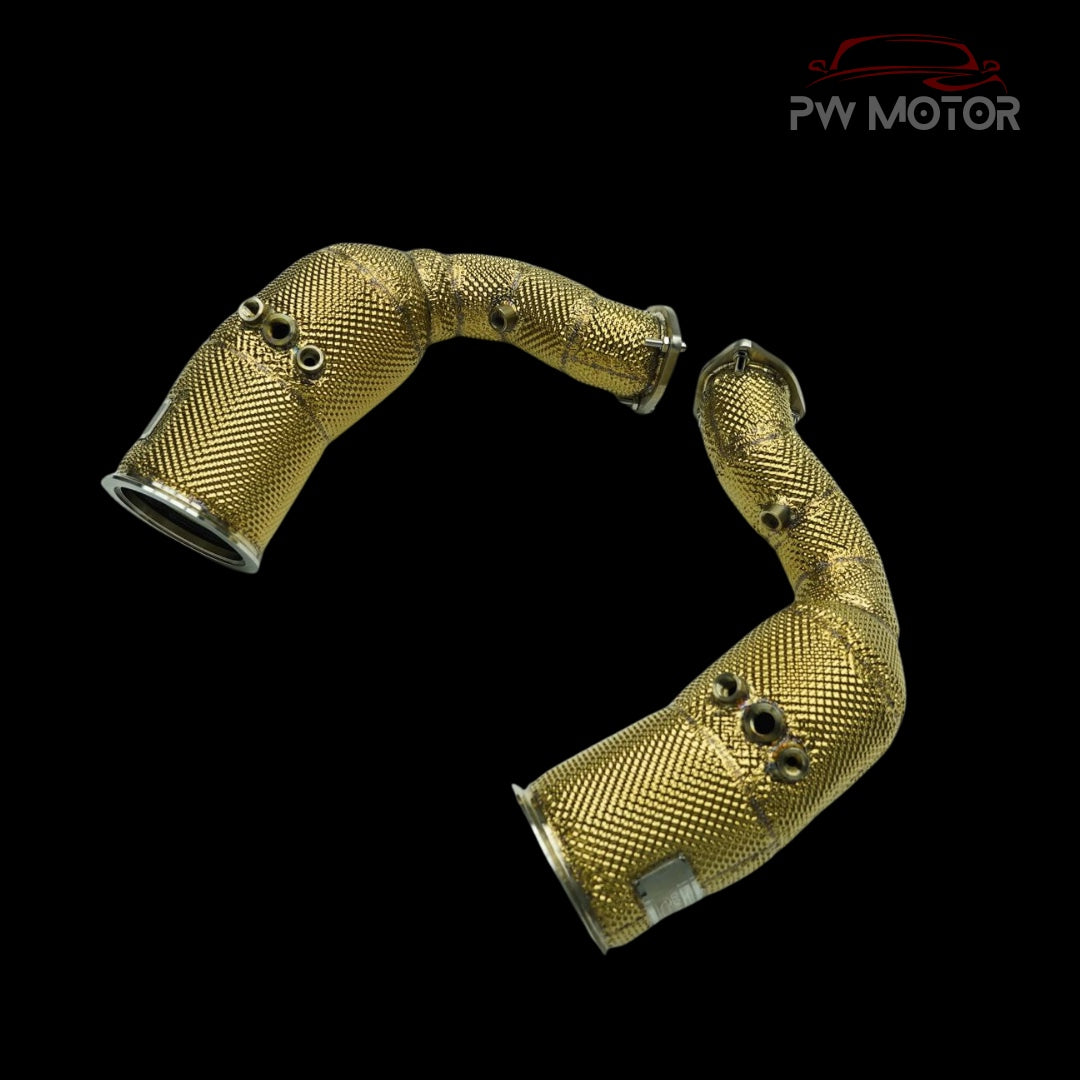Audi SQ8 Heat Shielded Downpipes with OPF | PW Motor