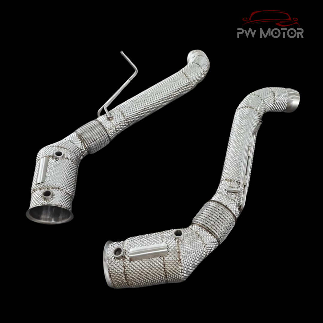 McLaren 570S Downpipe Heat Shielded | PW Motor
