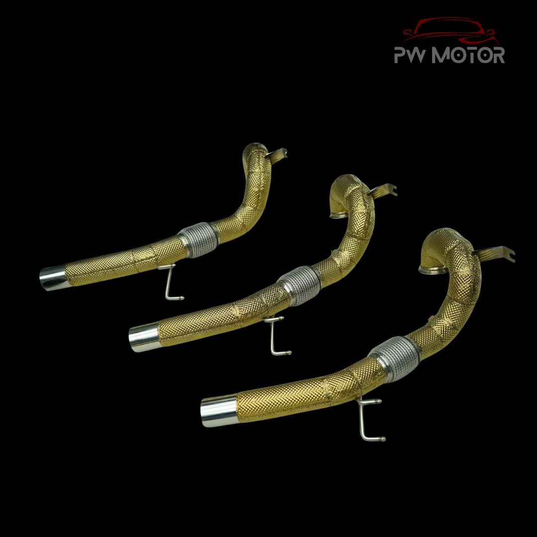 Audi S3 8Y De-cat Fully Heat Shielded Downpipes | PW Motor