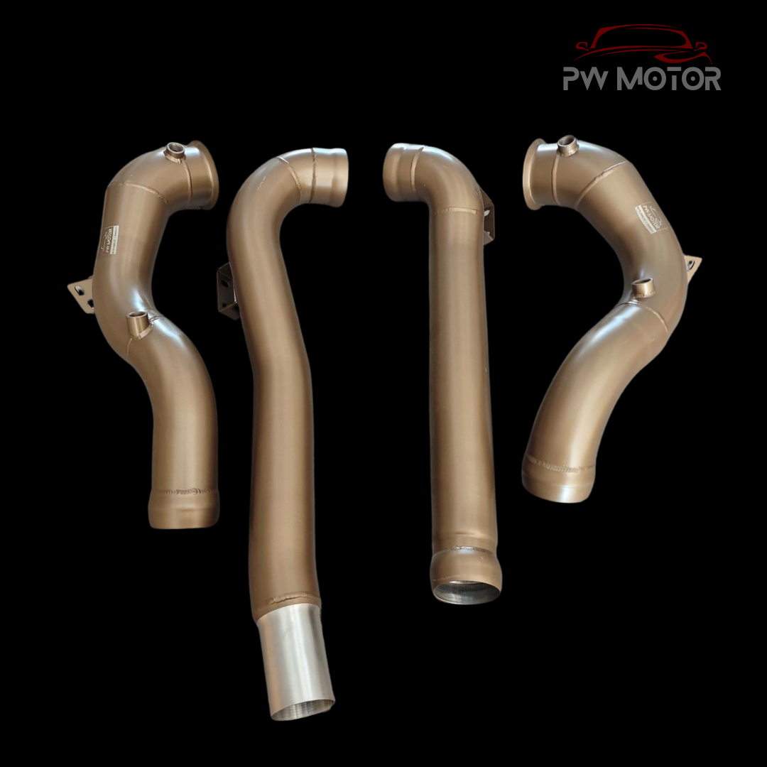 PW Motor Mercedes AMG GT M178 Downpipes with Ceramic Coating