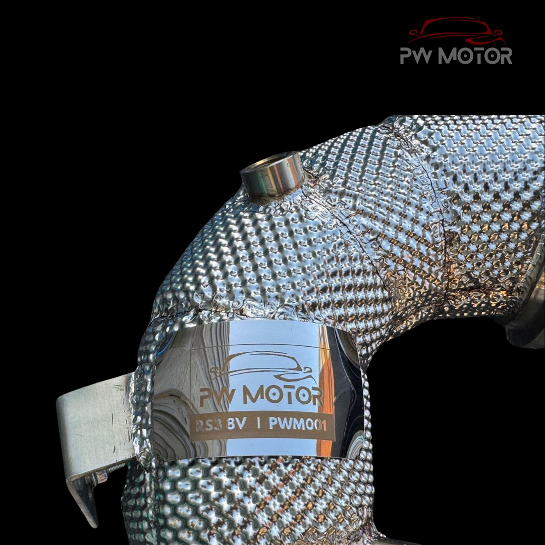 Audi RS3 8V/Y Catless Heat Shielded Downpipes | PW Motor