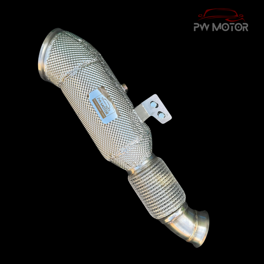 BMW X6 G06 B58 Heat Shielded Downpipes with OPF | PW MOTOR