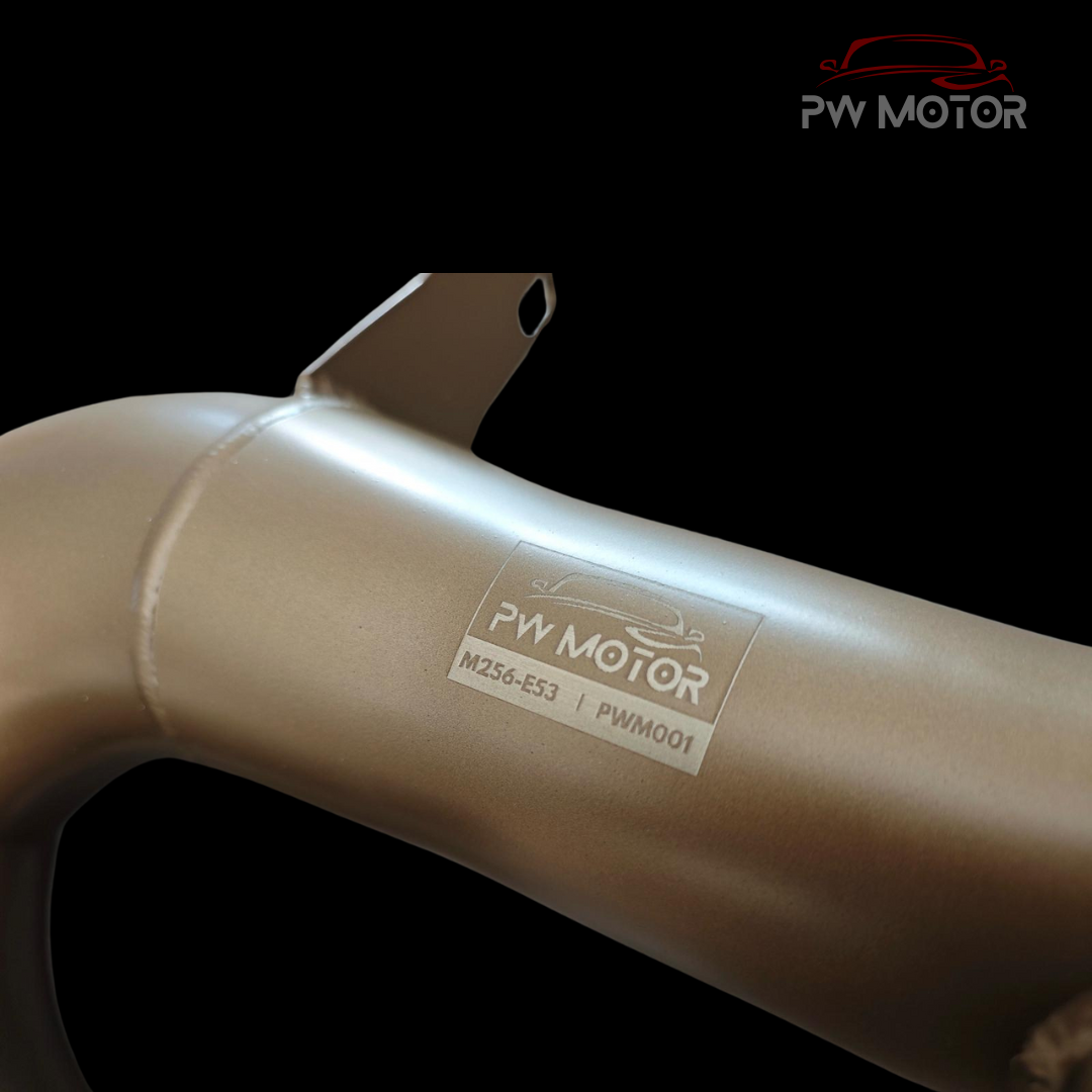 PW Motor Mercedes E53 M256 Downpipes with Ceramic Coating