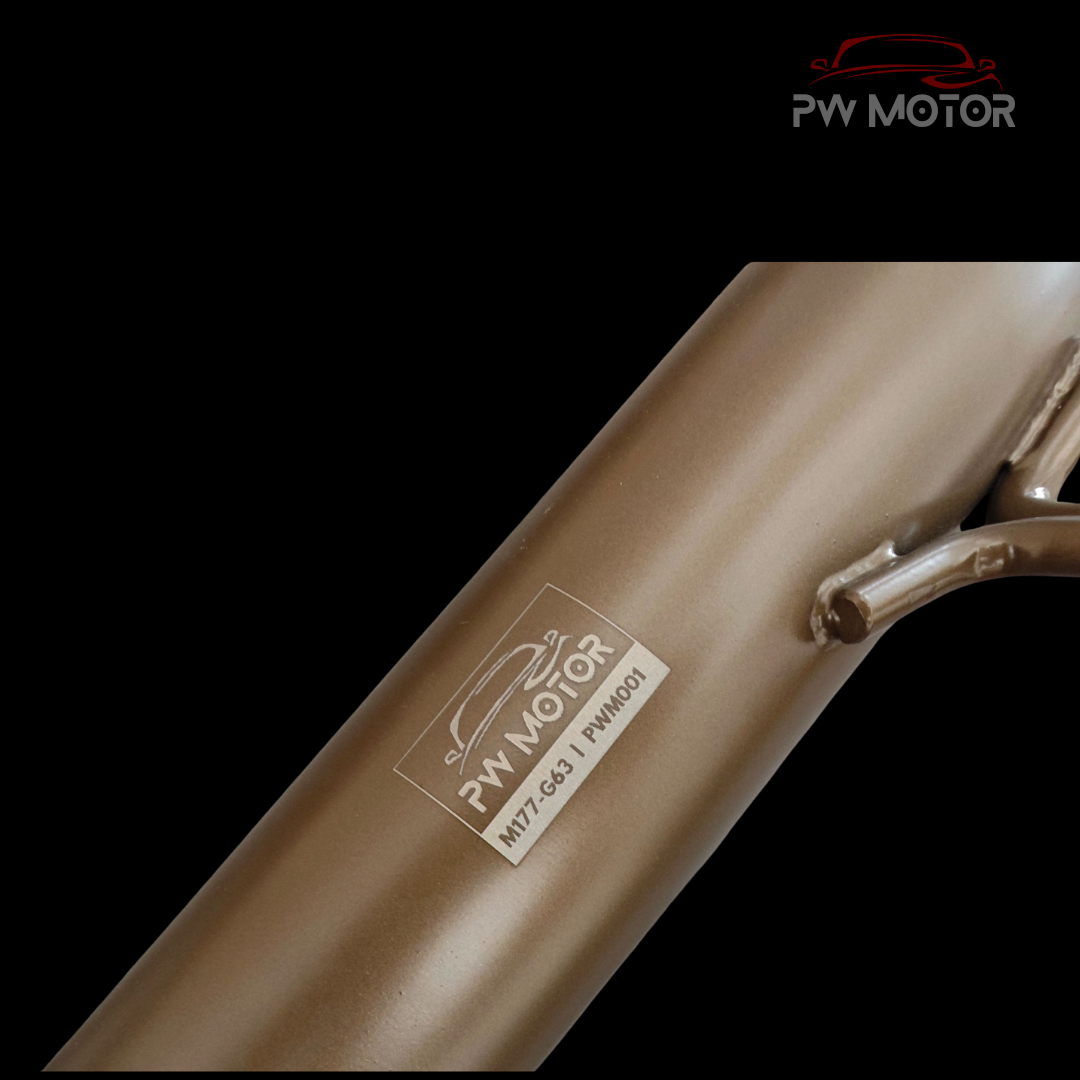 PW Motor Mercedes G63 M177 Downpipes with Ceramic Coating