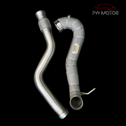 Mercedes A45 M133 Downpipes with Heat Shields | PW Motor