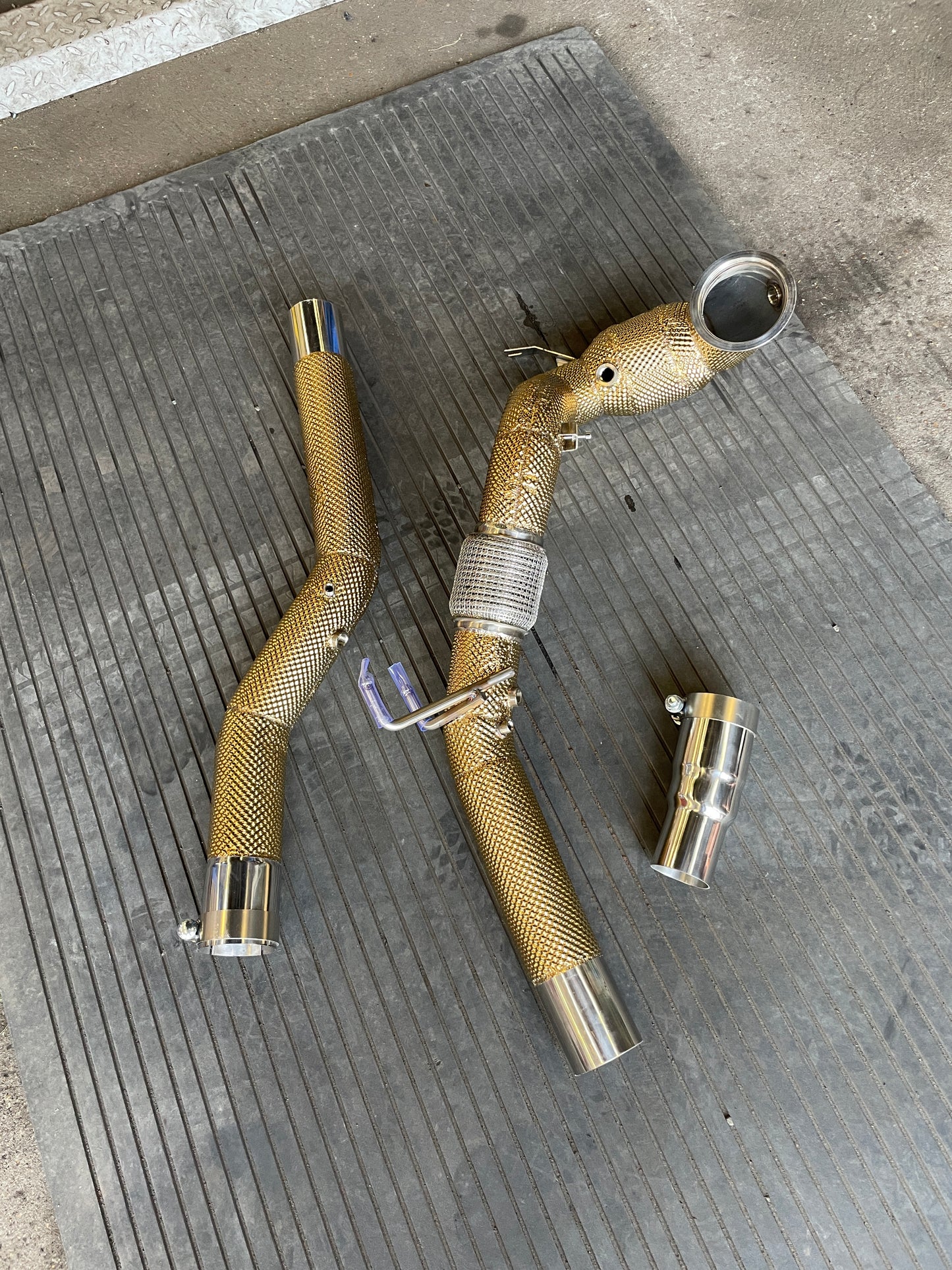 Audi S3 8Y Sports Cat 200cell Euro6 Fully Heat Shielded Downpipes | PW Motor
