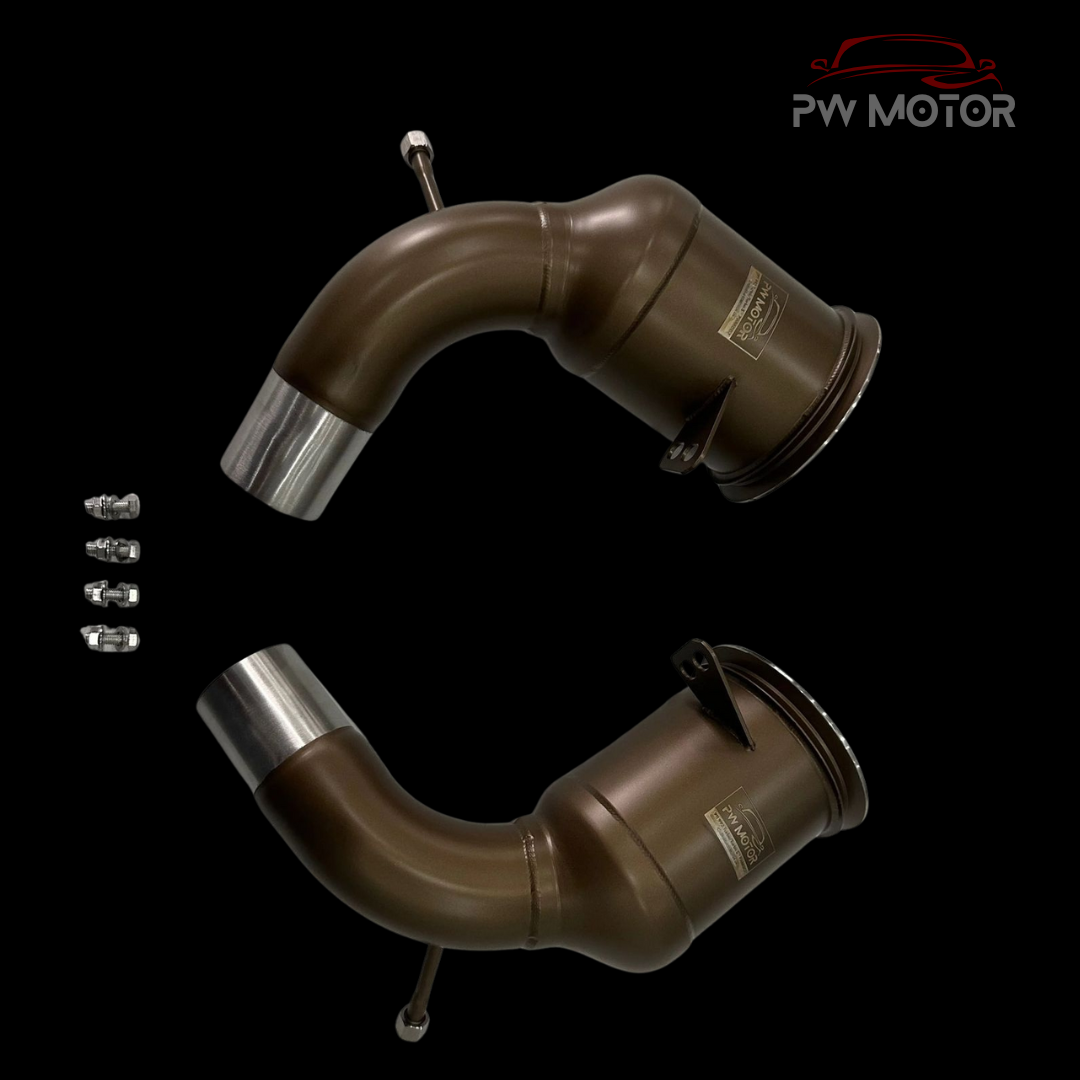 Porsche GTS 992 Downpipes Ceramic Coated Catless | PW Motor