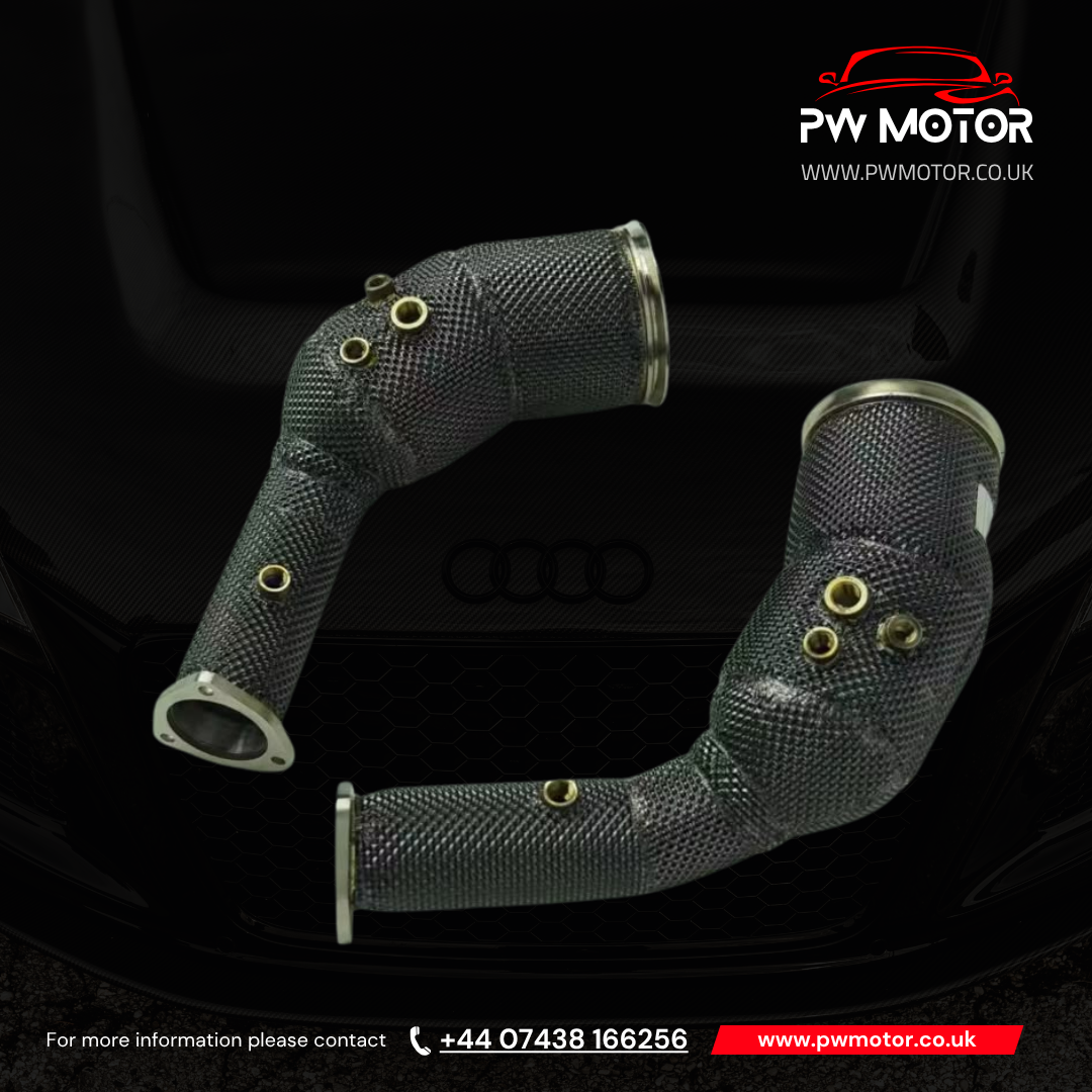Audi RS6 / RS7 C8 4.0 TFSI Black Series Double Heat Shielded Downpipes | PW Motor