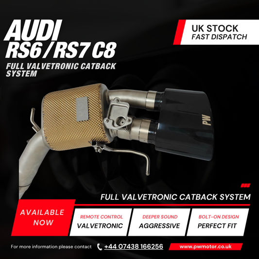 Audi RS6 / RS7 C8 Full Valvetronic Catback Exhaust System | PW Motor