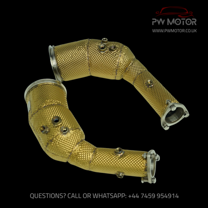 Audi RS6 / RS7 C8 High Flow 200Cell Sport Cats Euro6 Downpipe  | PW Motor