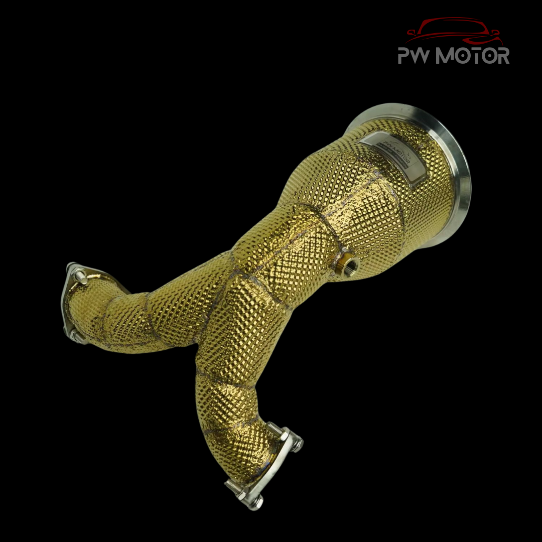 AUDI S4/S5 B9 Catless Heat Shielded Downpipes | PW Motor