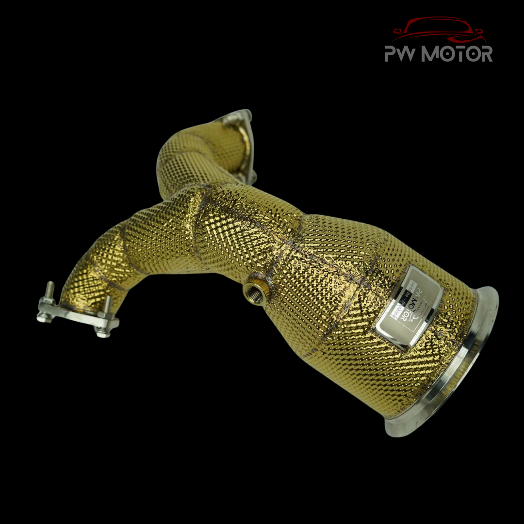 AUDI S4/S5 B9 Catless Heat Shielded Downpipes | PW Motor
