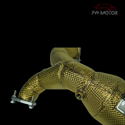 AUDI S4/S5 B9 Catless Heat Shielded Downpipes | PW Motor