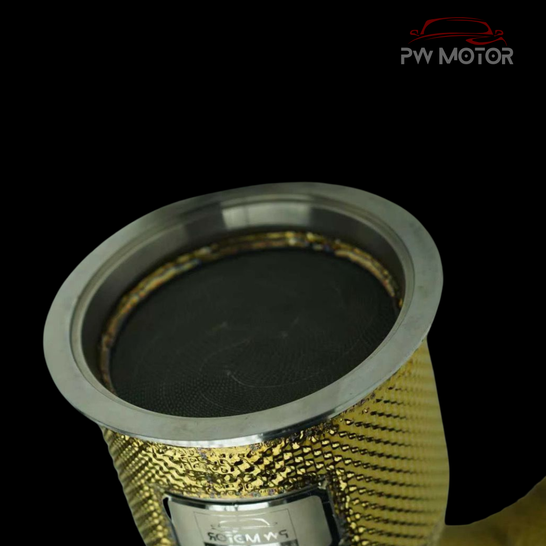 AUDI S4 / S5 B9 200Cell EURO6 Catted Heat Shielded Downpipes | PW Motor