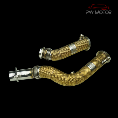 BMW M3/M4 F80/F82 Fully Heat Shielded Downpipes - GEN 2 | PW Motor