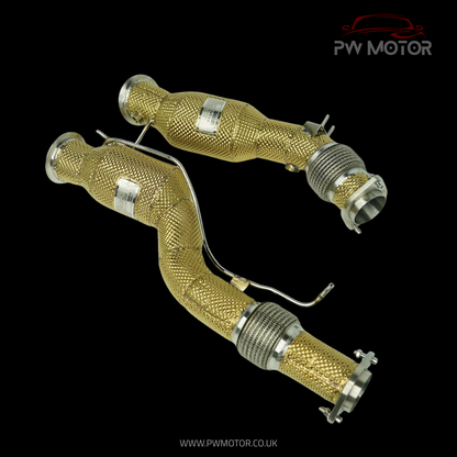 Bmw X3M F97 Pre-Lci Heat Shielded Downpipes | PW MOTOR