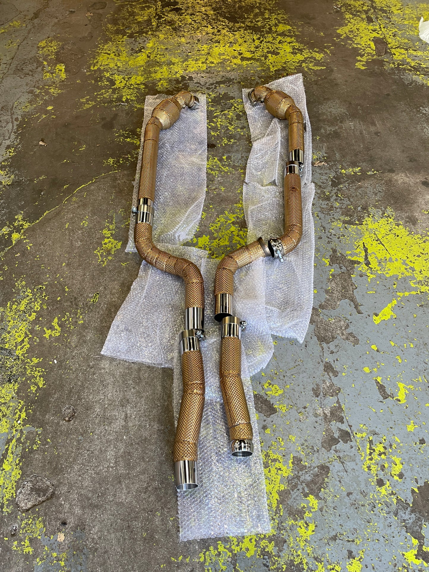 Mercedes C63 W204 Heat Shielded Catted 200Cell Euro6 Downpipes - GEN 2 | PW Motor