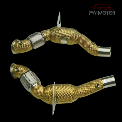 Ferrari 488 Catted 200Cell Euro6 Gold Heat Shielded - GEN 2 | PW Motor
