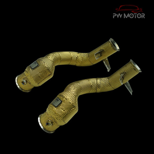 Mercedes W205 M274 Catless Heat Shielded Downpipes (NO OPF) | PW Motor