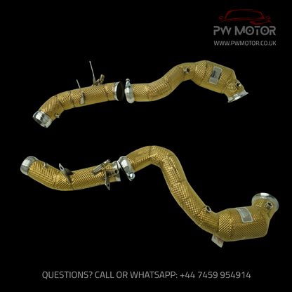Mercedes E63 W213 Opf High Flow 200Cell Sport Cats Euro6 Downpipe  | PW Motor