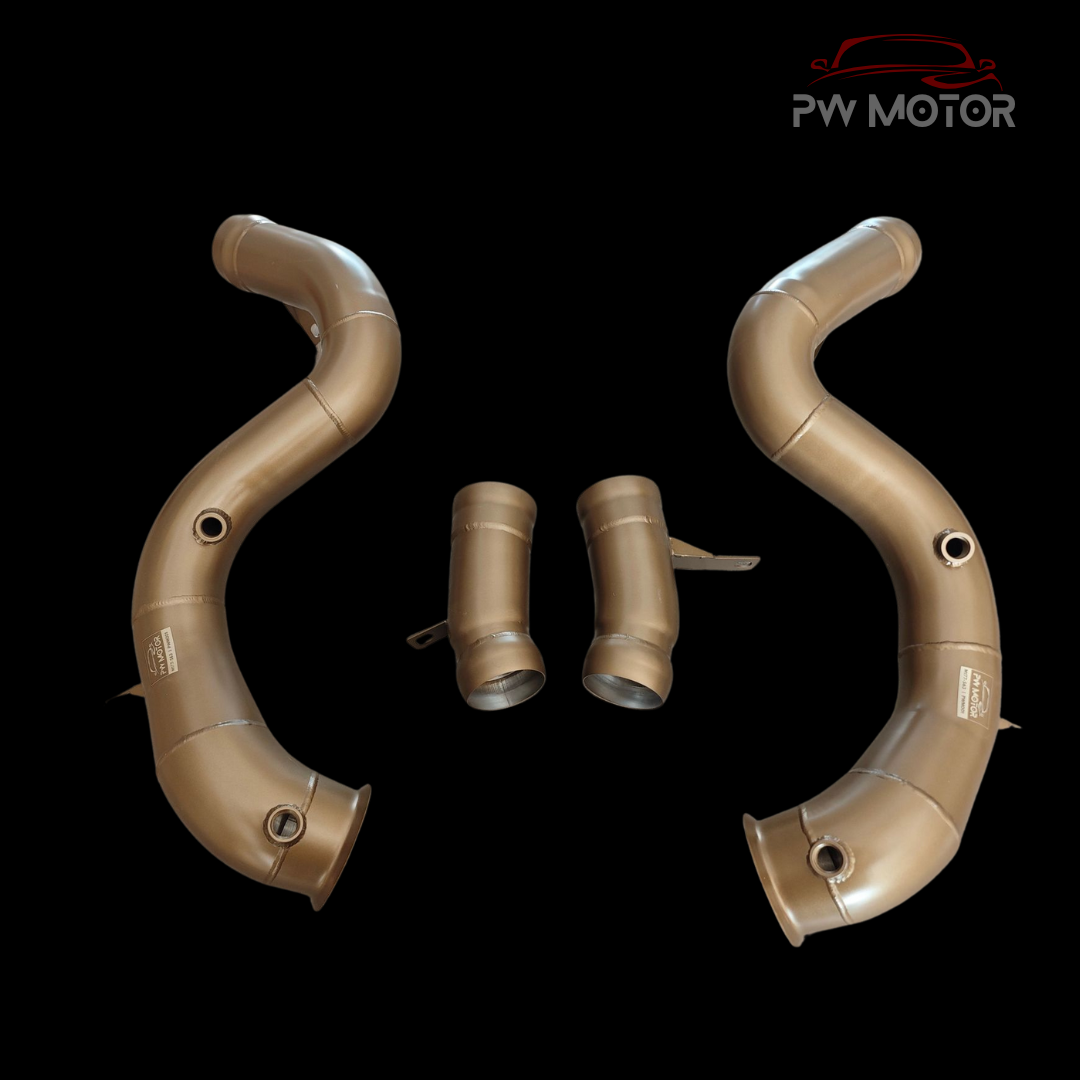 PW Motor Mercedes AMG S63 M177 Downpipes with Ceramic Coating