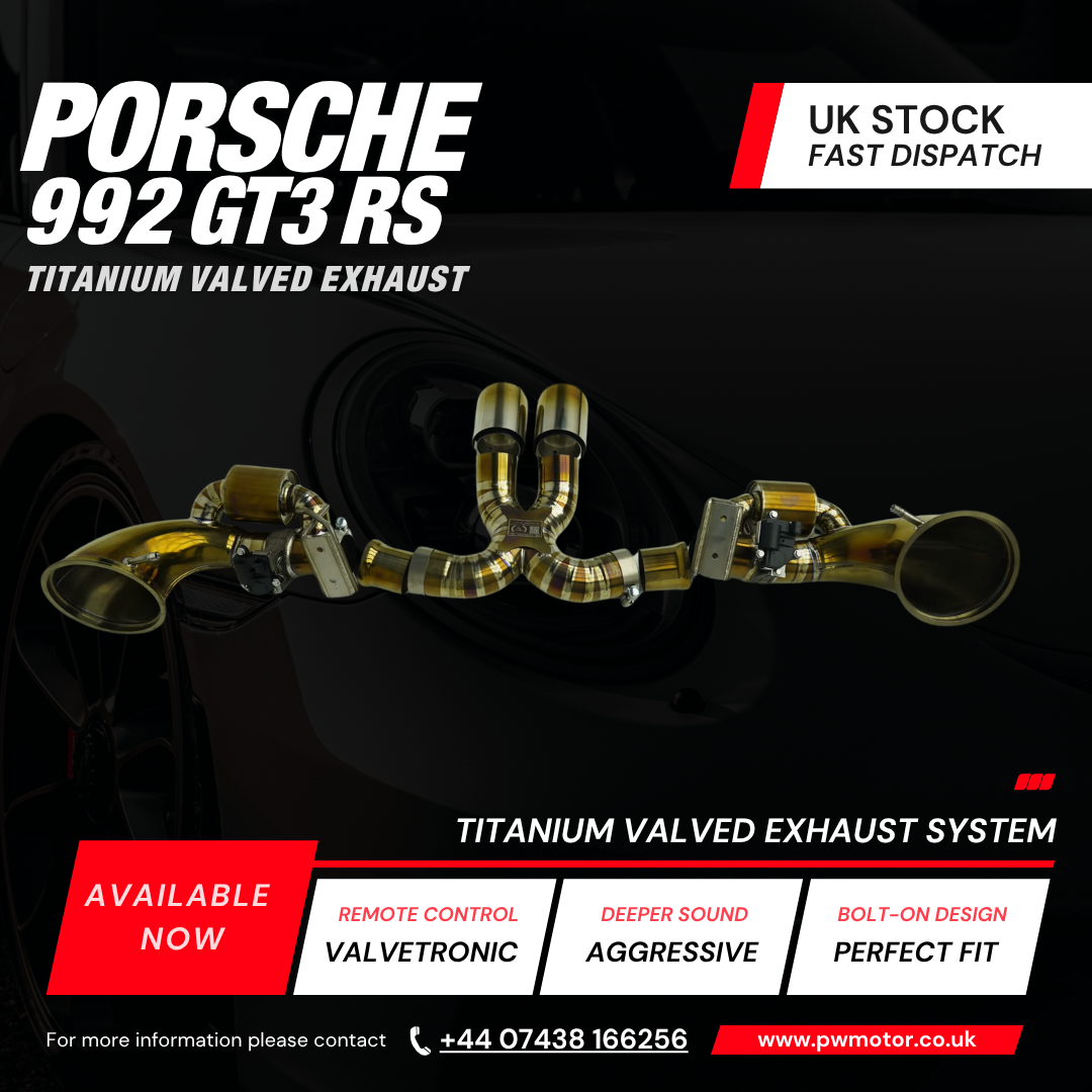 Porsche 992 GT3 RS Titanium Valved Exhaust System | PW Motor