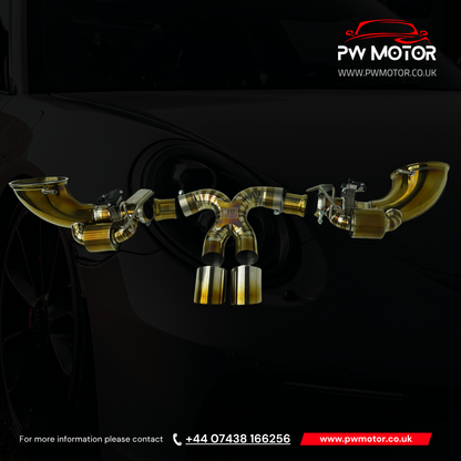 Porsche 992 GT3 RS Titanium Valved Exhaust System | PW Motor