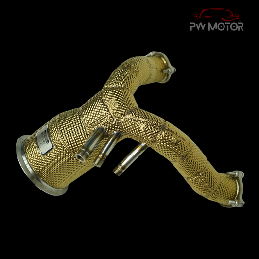 Porsche Cayenne E3 3.0T / Hybrid Catless Gold Heat Shielded  OPF Version - GEN2 | PW Motor