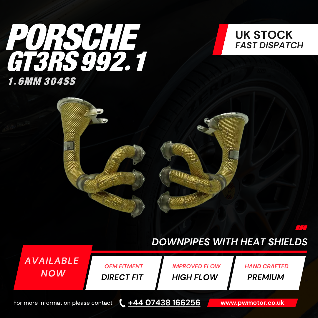 Porsche 992 GT3 / GT3RS Downpipe With Headers | PW Motor