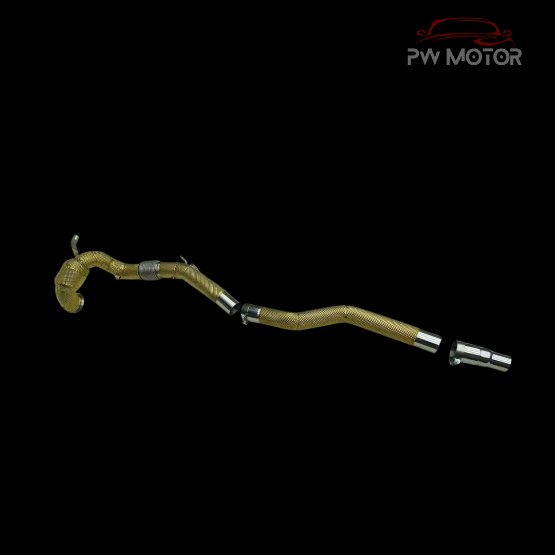Audi S3 8Y Sports Cat 200cell Euro6 Fully Heat Shielded Downpipes | PW Motor