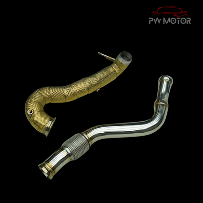 Mercedes A45 / GLA45 / CLA45  M133 Downpipes with Heat Shields | PW Motor