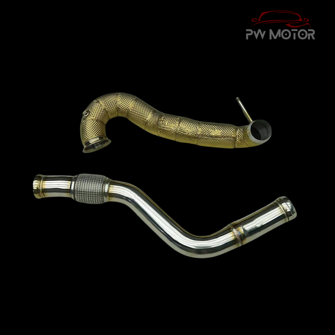 Mercedes A45 / GLA45 / CLA45  M133 Downpipes with Heat Shields | PW Motor