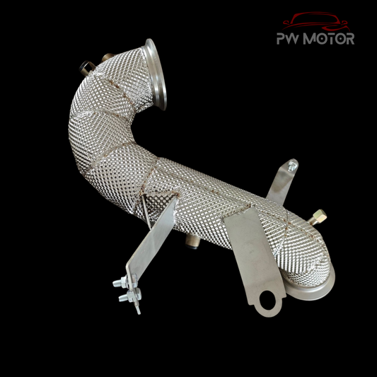 PW Motor Mercedes A45S Downpipes with Heat Shield