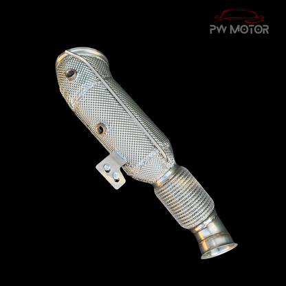BMW X6 G06 B58 Heat Shielded Downpipes with OPF | PW MOTOR