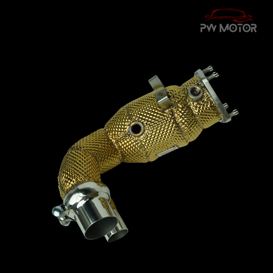 Porsche Carrera 991.2 3.0T / GTS Catted 200Cell Euro6 Gold Heat Shielded ( Stainless Steel Wool ) - GEN2 | PW Motor