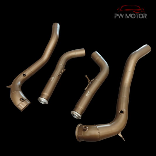 PW Motor Mercedes G63 M177 Downpipes with Ceramic Coating