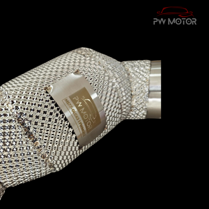 PW Motor Mercedes GLC63 Downpipes with Heat Shield