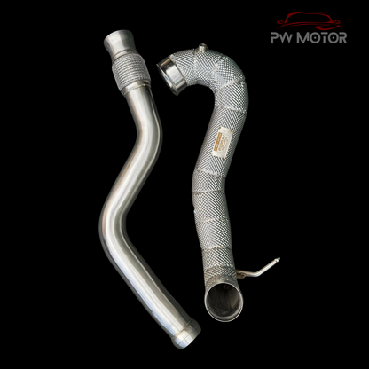 Mercedes A45 M133 Downpipes with Heat Shields | PW Motor