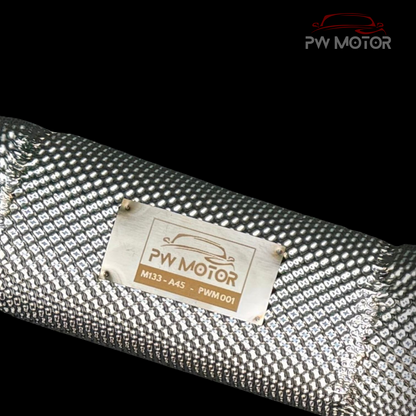 Mercedes A45 M133 Downpipes with Heat Shields | PW Motor