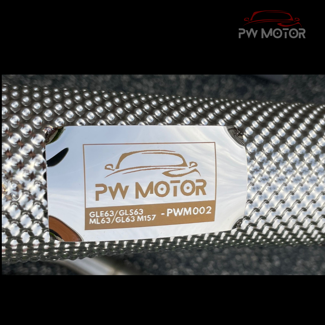 Mercedes GLE63 M157 Catless Downpipes with Heat Shields | PW Motor