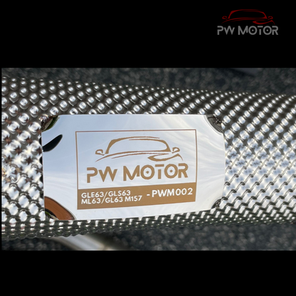 Mercedes GLE63 M157 Catless Downpipes with Heat Shields | PW Motor