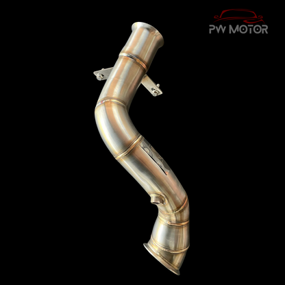 Mercedes C300 M274 Catless Heat Shielded Downpipes (NO OPF) | PW Motor